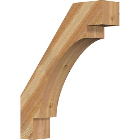 Ekena Millwork 6"W x 26"D x 32"H Merced Rough Sawn Knee Brace, Western Red Cedar BRC06X26X32MRC00RWR